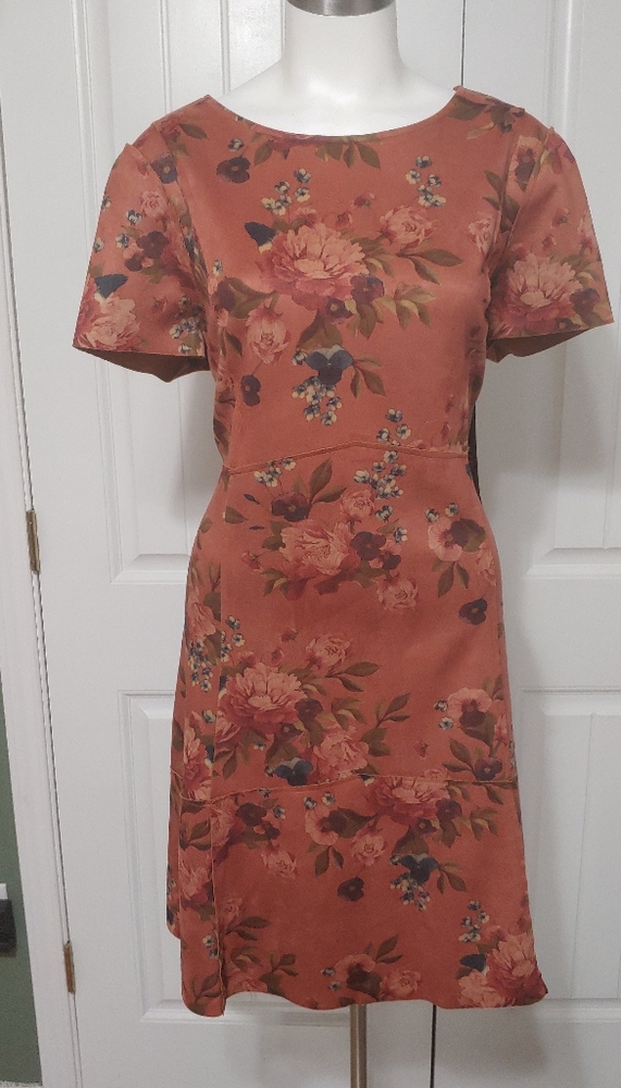I LE New York Dress Fit and Flare Floral Dress 16